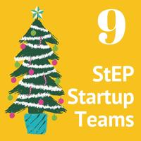 9th day of christmas graphic with a christmas tree