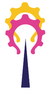 Pink and yellow bulb icons