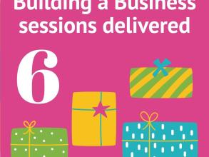 6th day of christmas graphic with presents