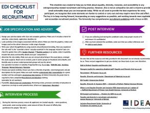 edi checklist for recruitment